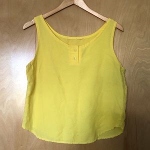 vintage yellow crop top
